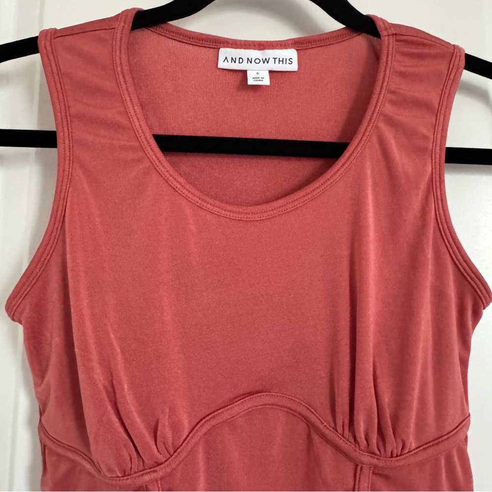 And Now This Women's Coral Tank Top, S - Picture 3 of 9